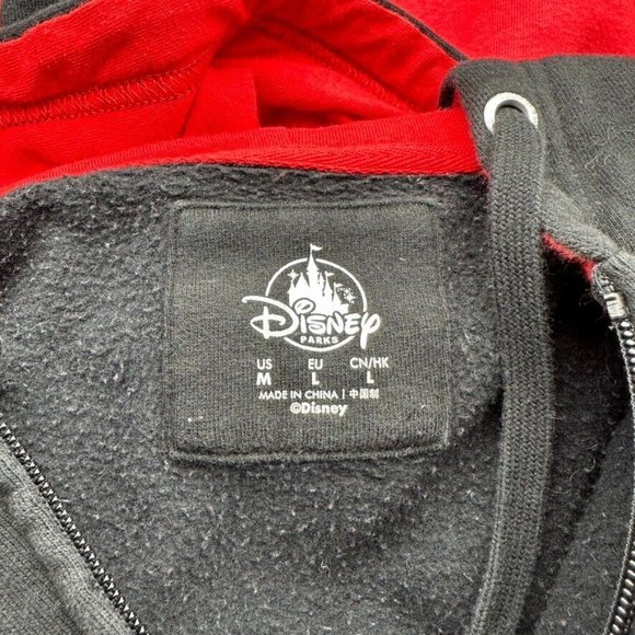 Disney Parks‎ Mickey Mouse Hoodie Adult Medium W/Ears Hooded Jacket Embroidered - Picture 5 of 8